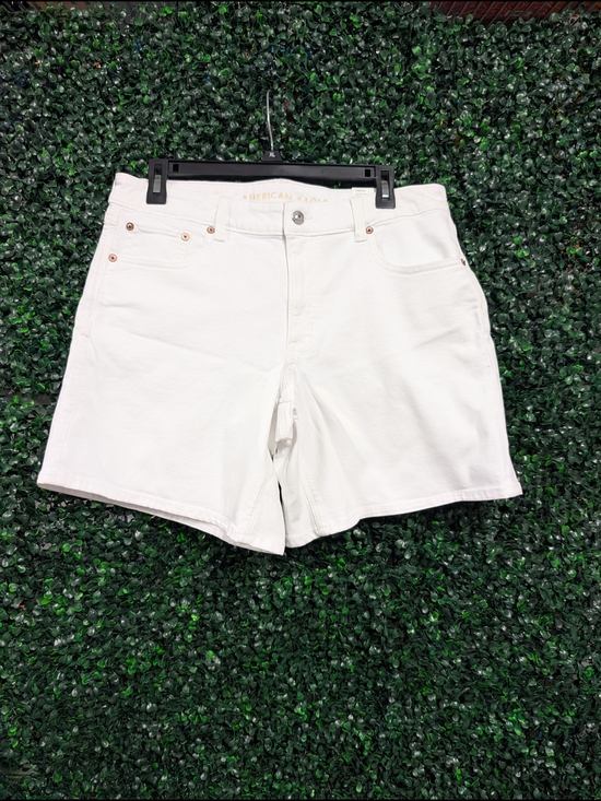 American Eagle Outfitters Pants - American Eagle Outfitters White Low-Rise Baggy Denim Shorts